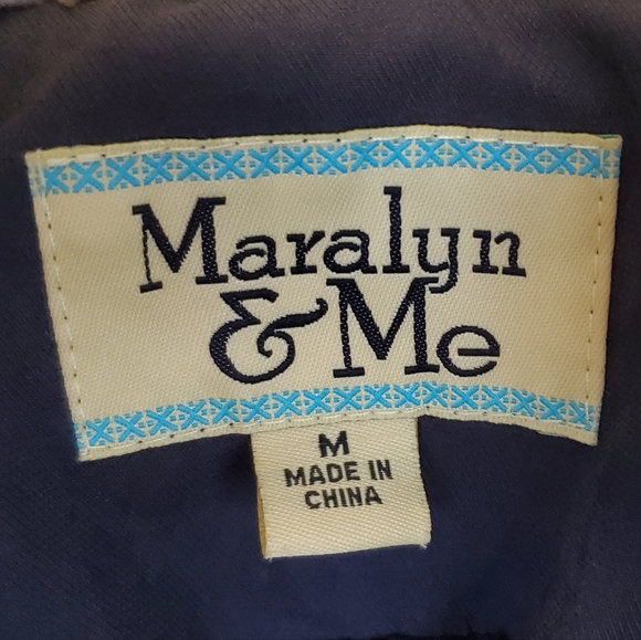 Maralyn & Me Women's zippered jacket faux sherpa collar - Picture 4 of 6